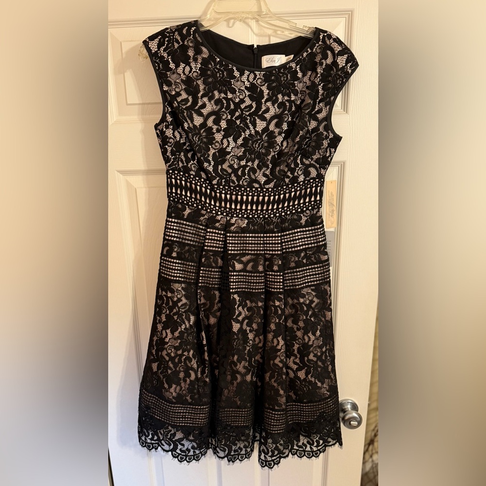 Eliza J Black Lace Dress